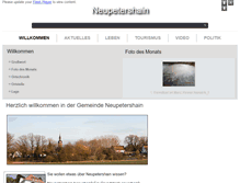Tablet Screenshot of neupetershain.de